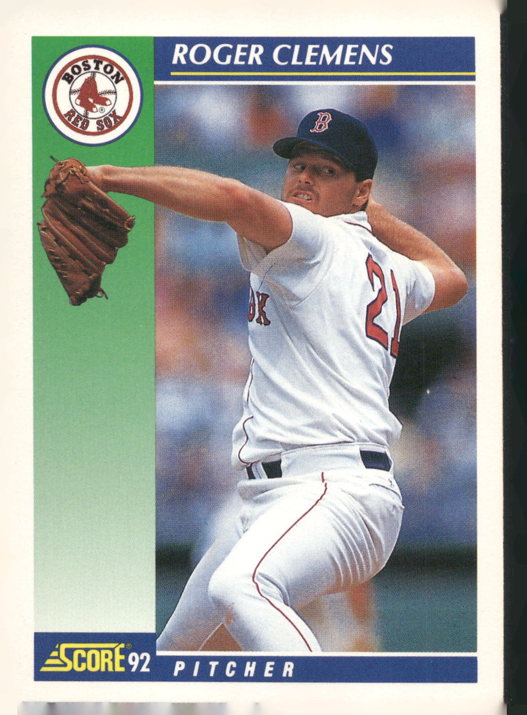 1992 Score #21 Roger Clemens