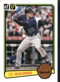 2017 Donruss #RV-11 Nolan Arenado Retro Variations 1983