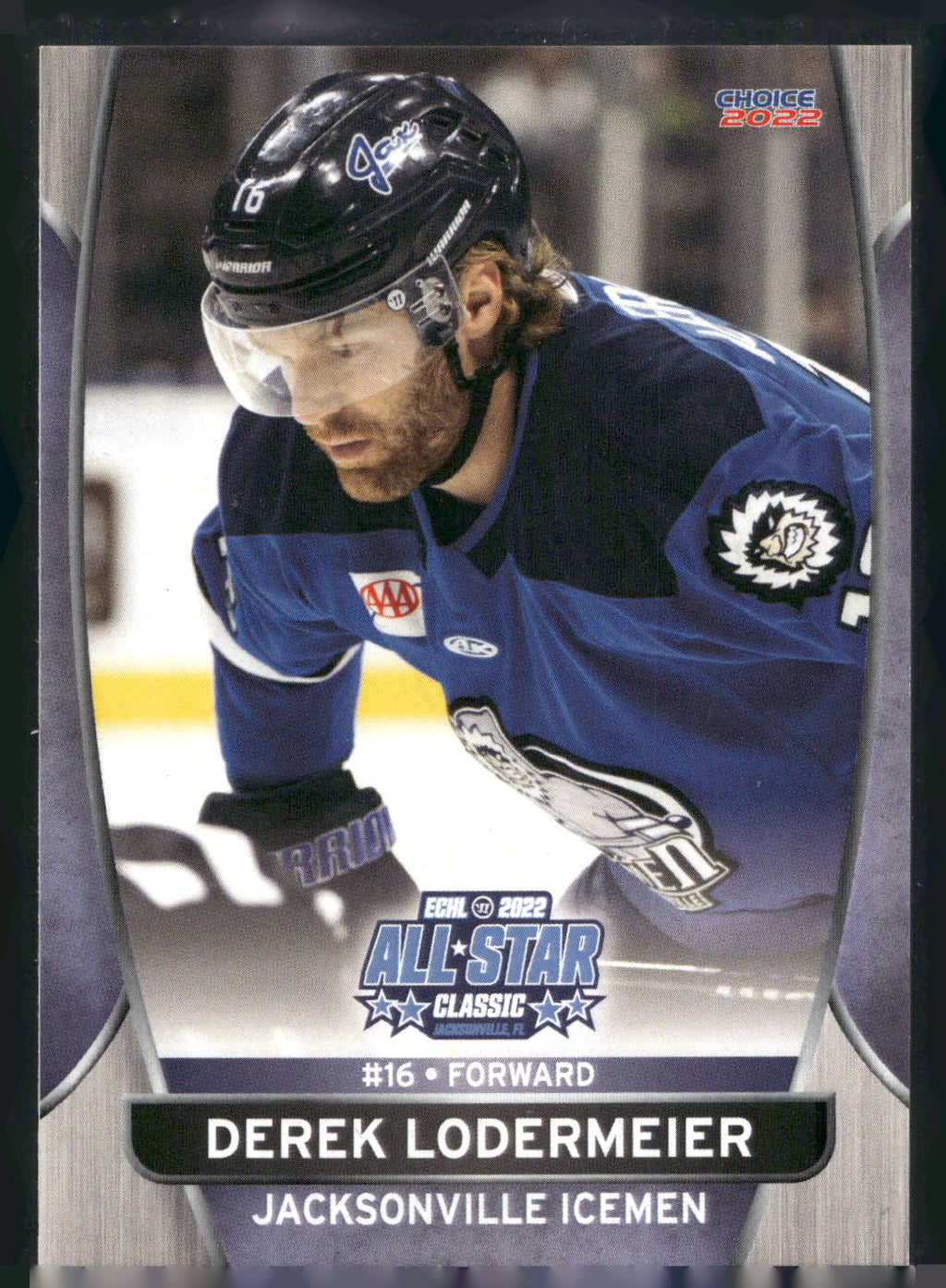 2021-22 Choice Jacksonville Icemen (ECHL) #10 Derek Lodermeier