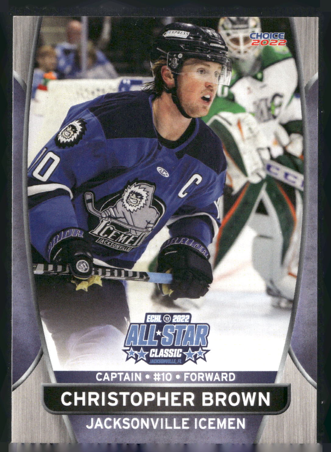 2021-22 Choice Jacksonville Icemen (ECHL) #7 Christopher Brown