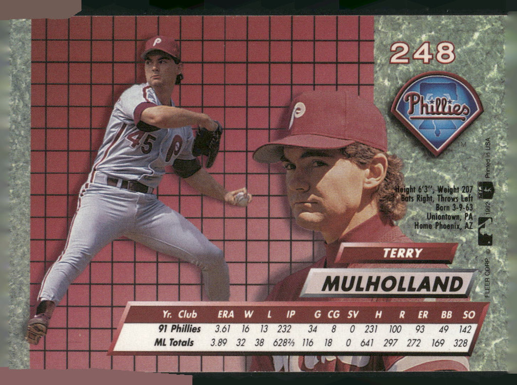 1992 Ultra #248 Terry Mulholland