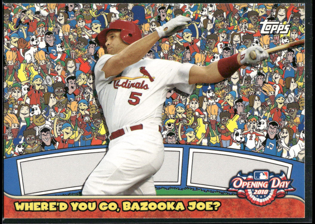 2010 Topps Opening Day #4 Albert Pujols Where'd You Go Bazooka Joe