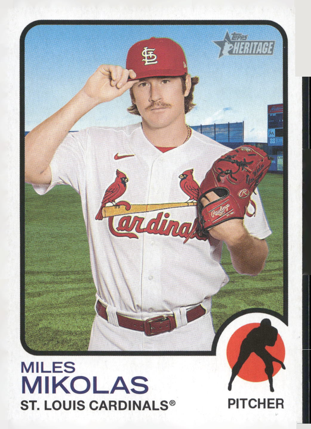 2022 Topps Heritage #514 Miles Mikolas