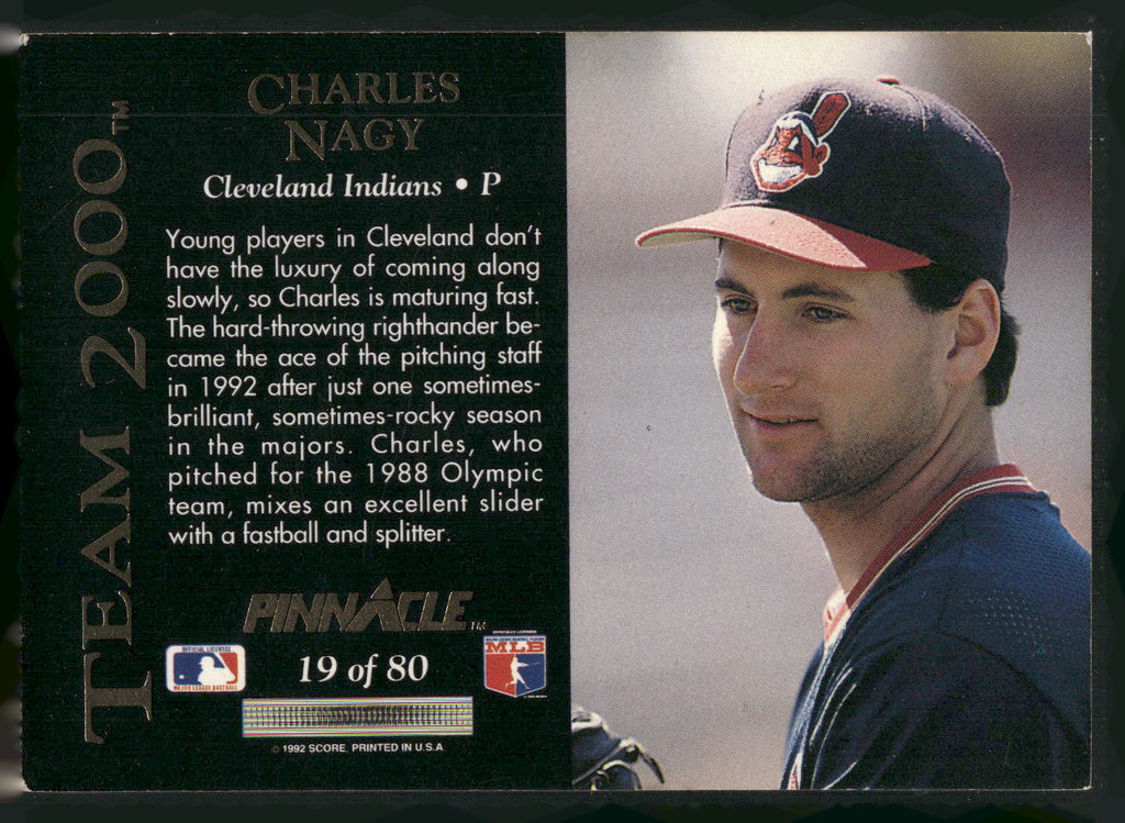 1992 Pinnacle #19 Charles Nagy Team 2000