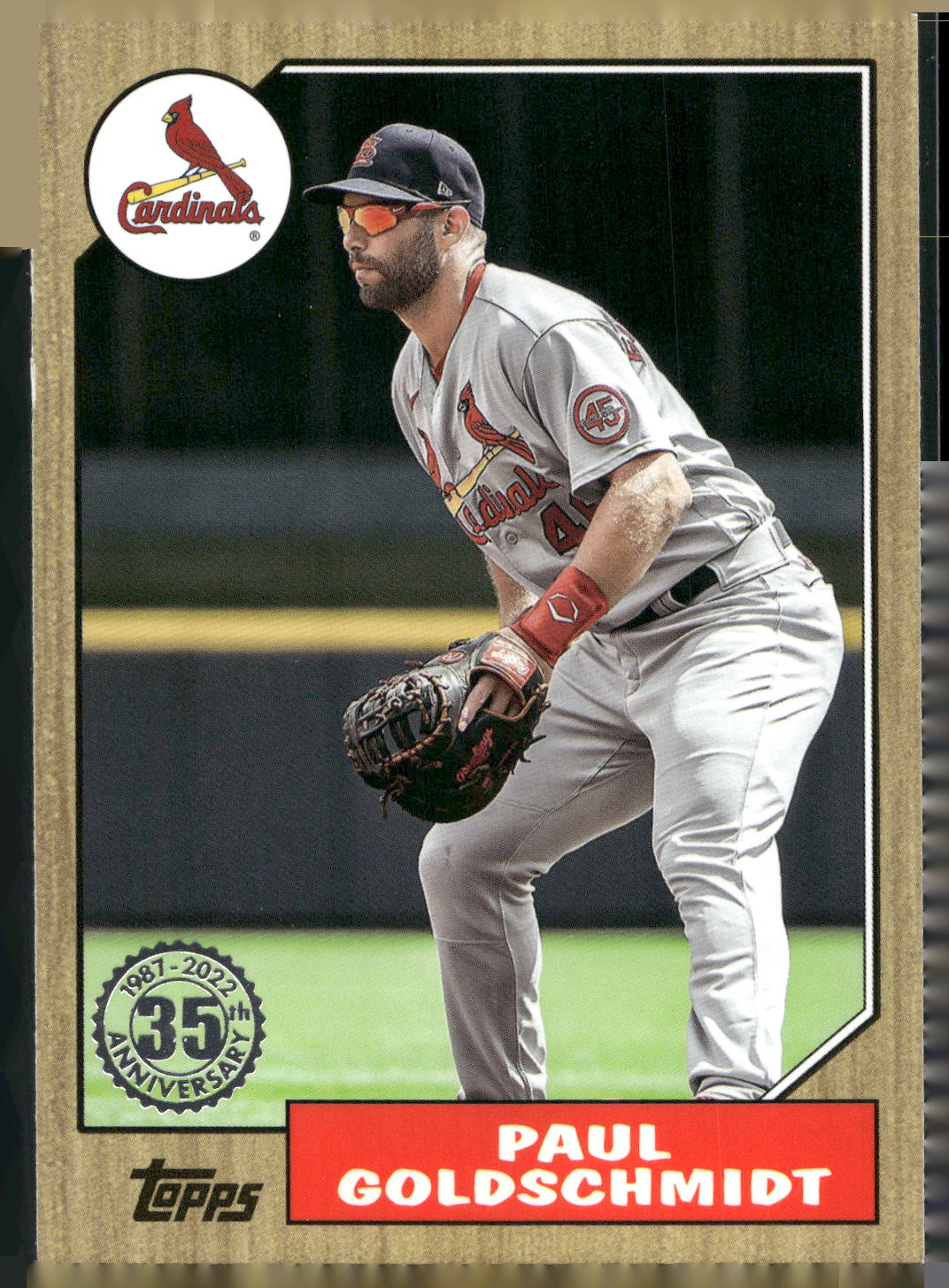 2022 Topps #87TB-31 Paul Goldschmidt 1987 Topps Baseball 35th Anniversary
