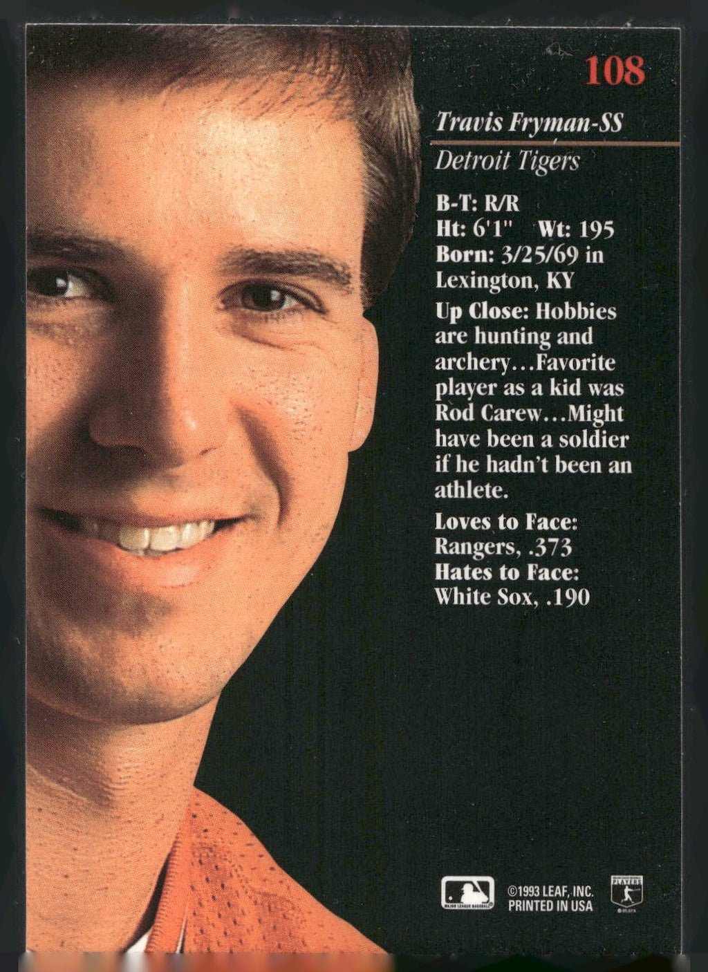 1993 Studio #108 Travis Fryman