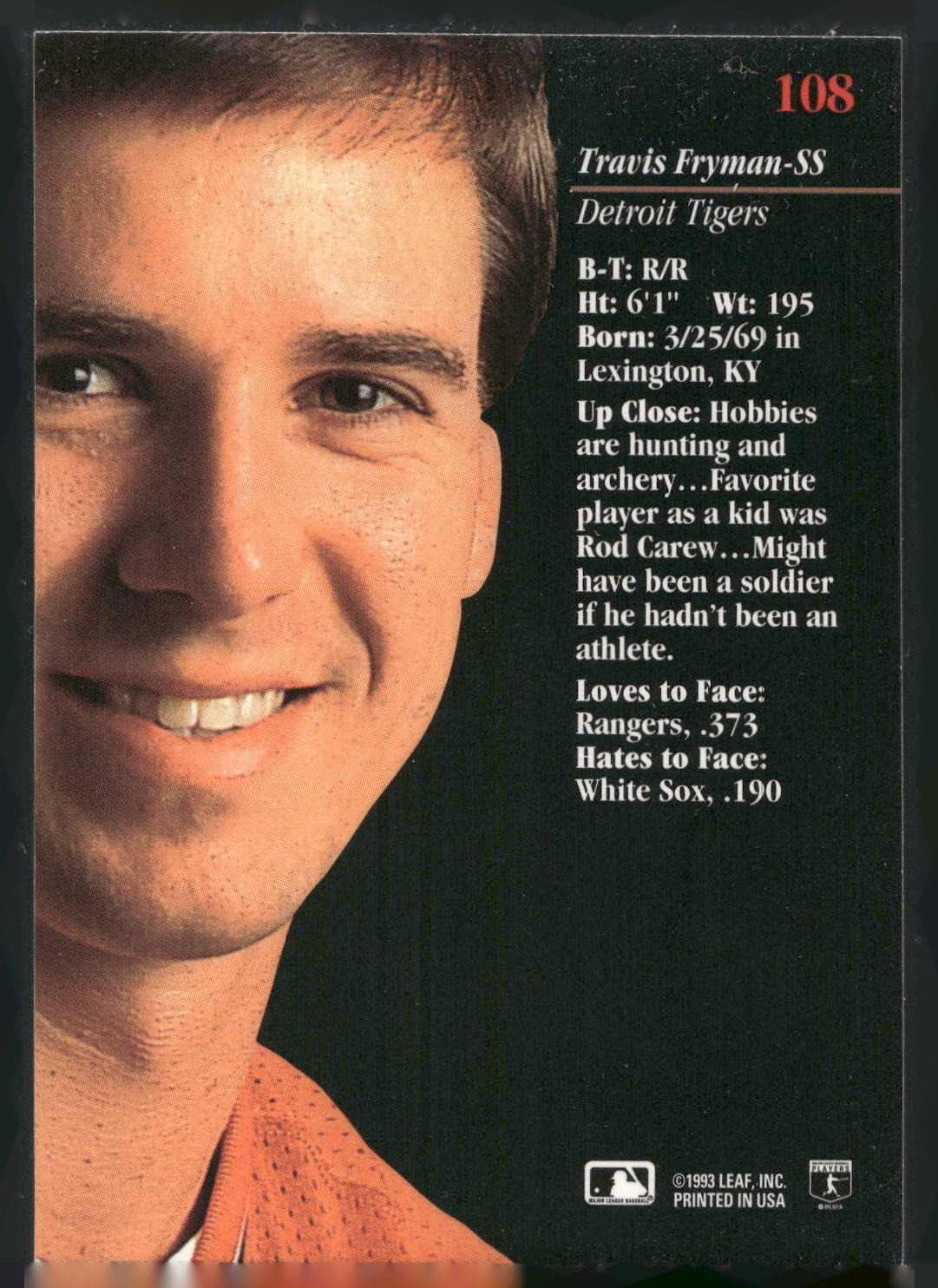 1993 Studio #108 Travis Fryman