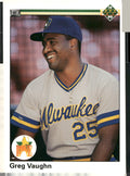 1990 Upper Deck #25 Greg Vaughn