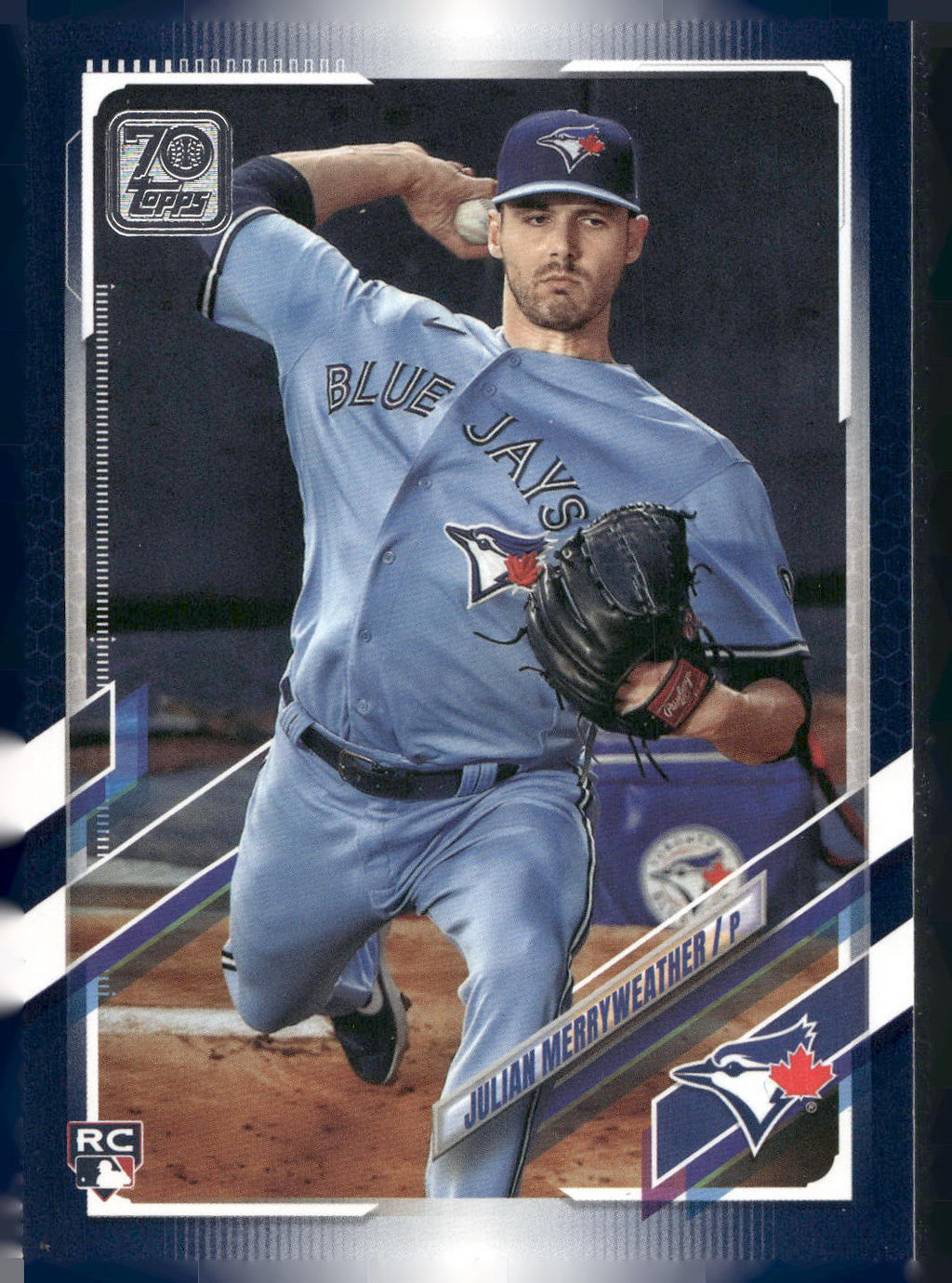2021 Topps #581 Julian Merryweather Royal Blue