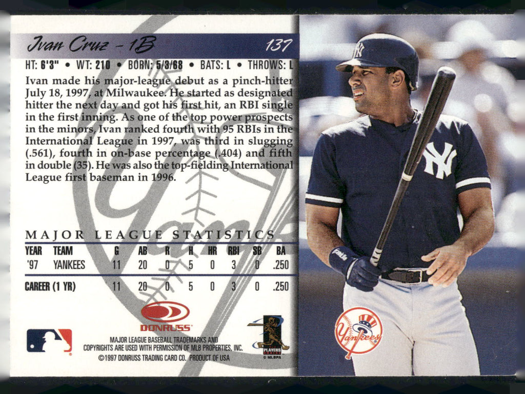 1998 Donruss #137 Ivan Cruz