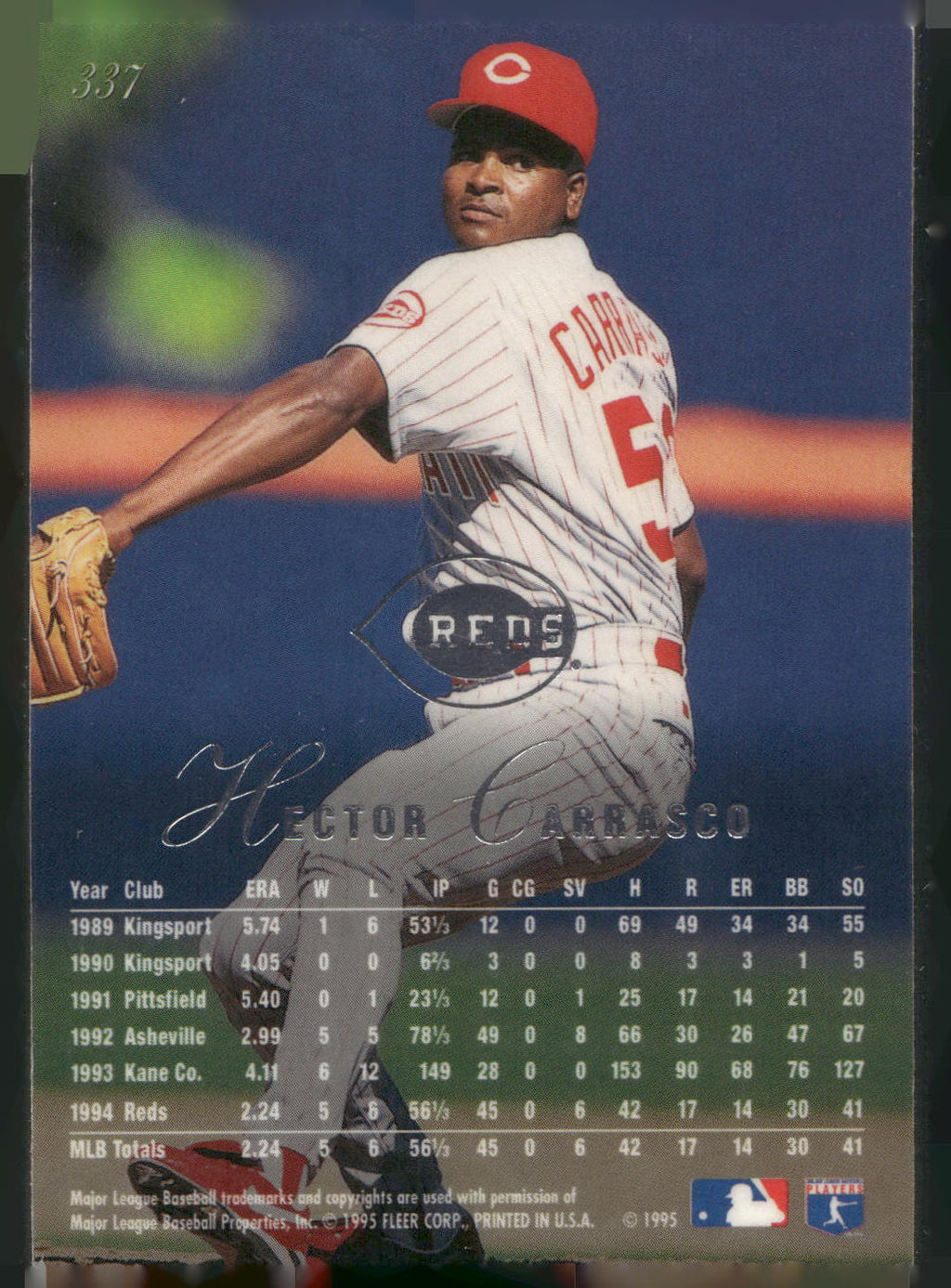 1995 Flair #337 Hector Carrasco