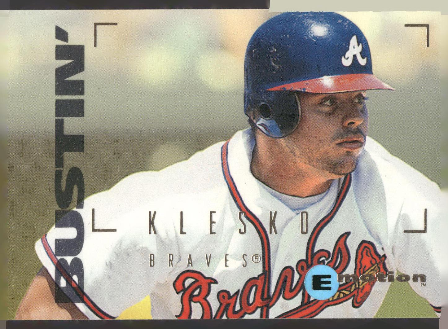 1995 SkyBox E-Motion #104 Ryan Klesko