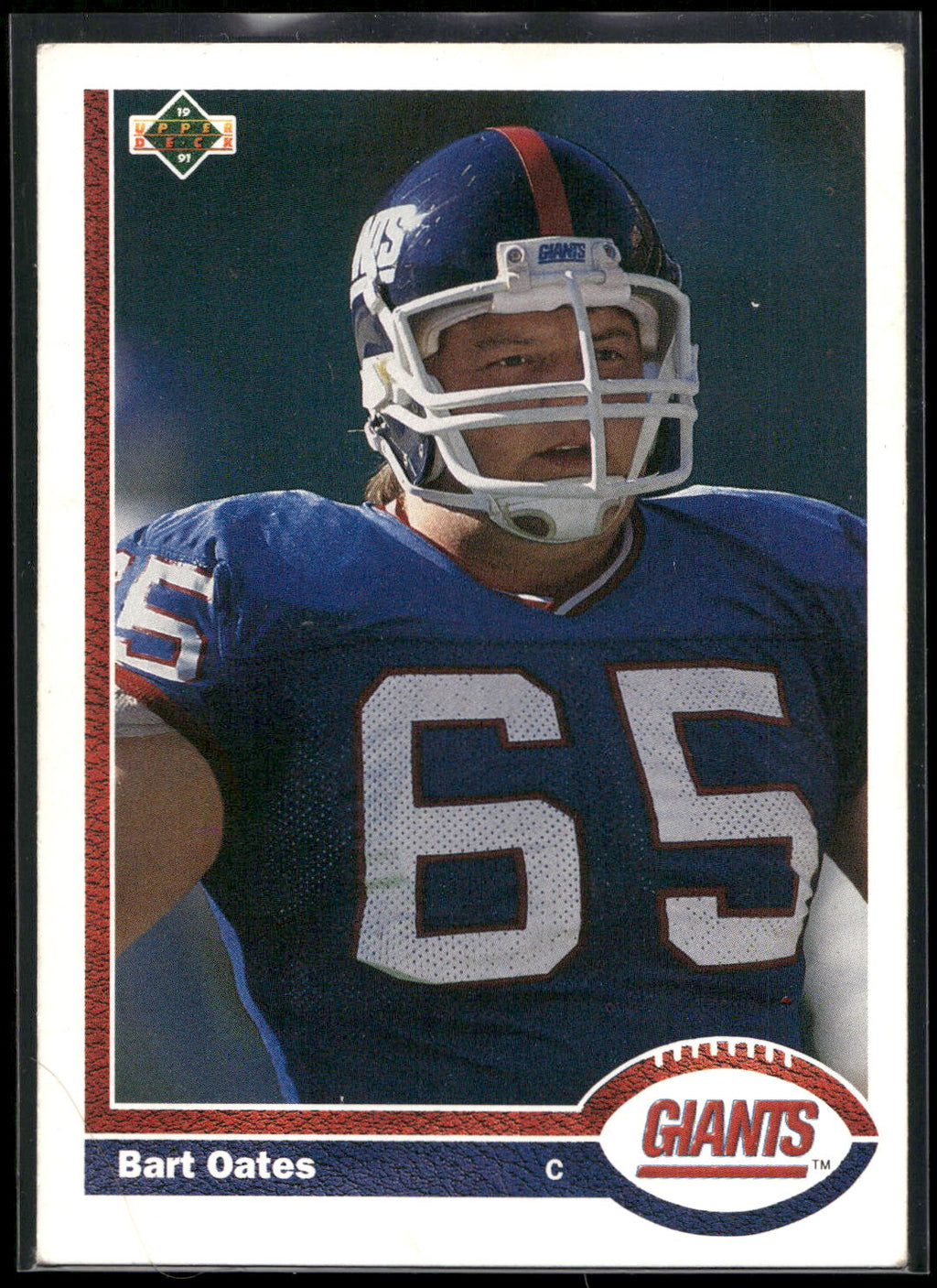 1991 Upper Deck #418 Bart Oates