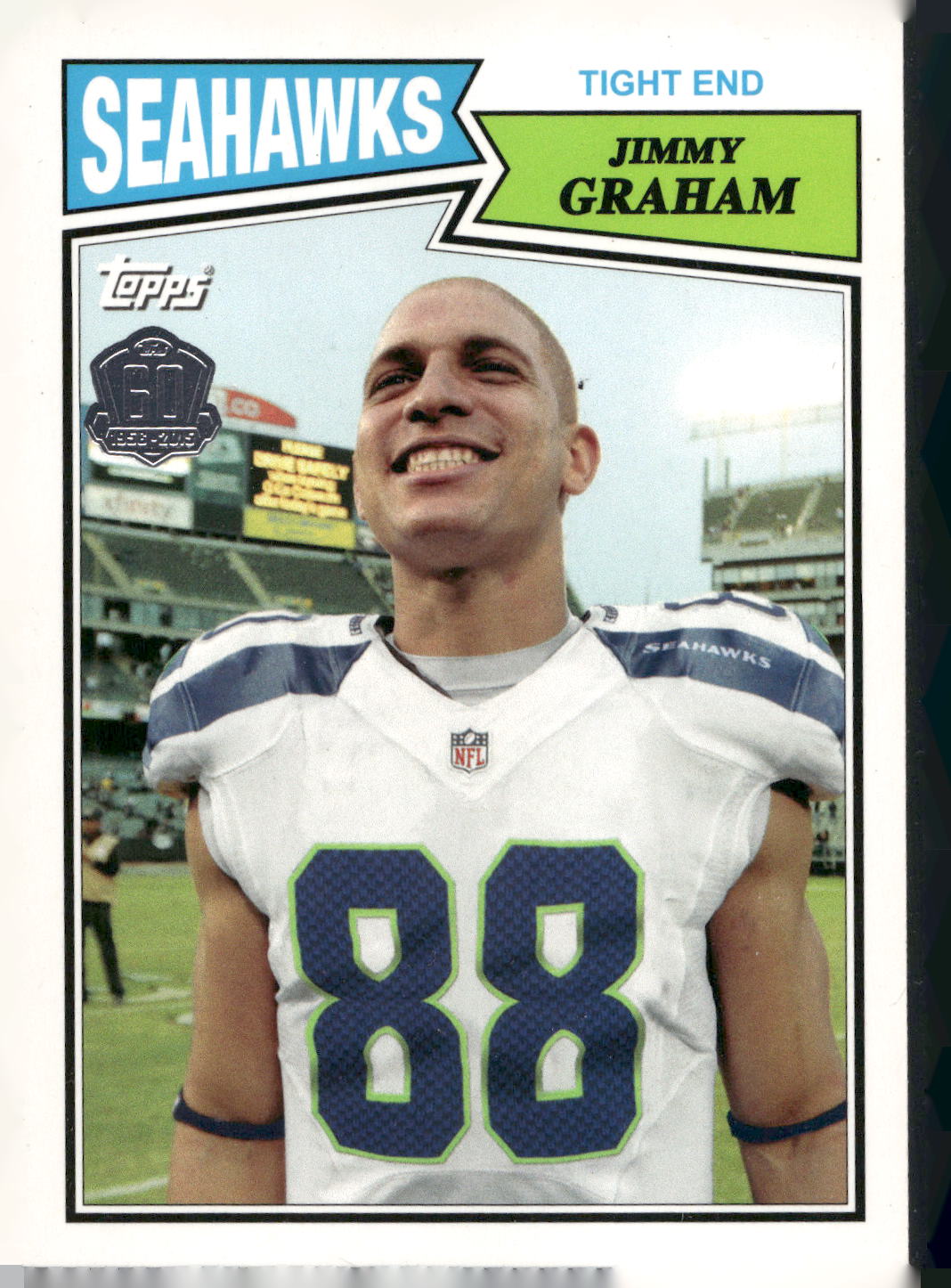 2015 Topps #T60-JG Jimmy Graham 60th Anniversary