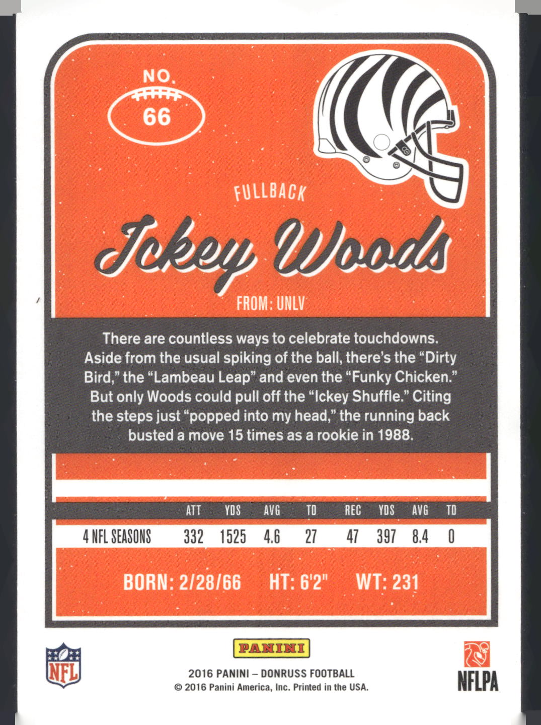 2016 Donruss #66 Ickey Woods
