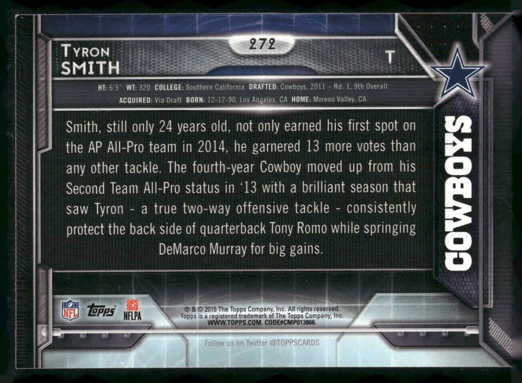 2015 Topps #272 Tyron Smith