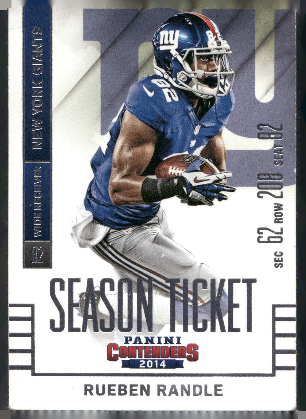 2014 Panini Contenders #50 Rueben Randle
