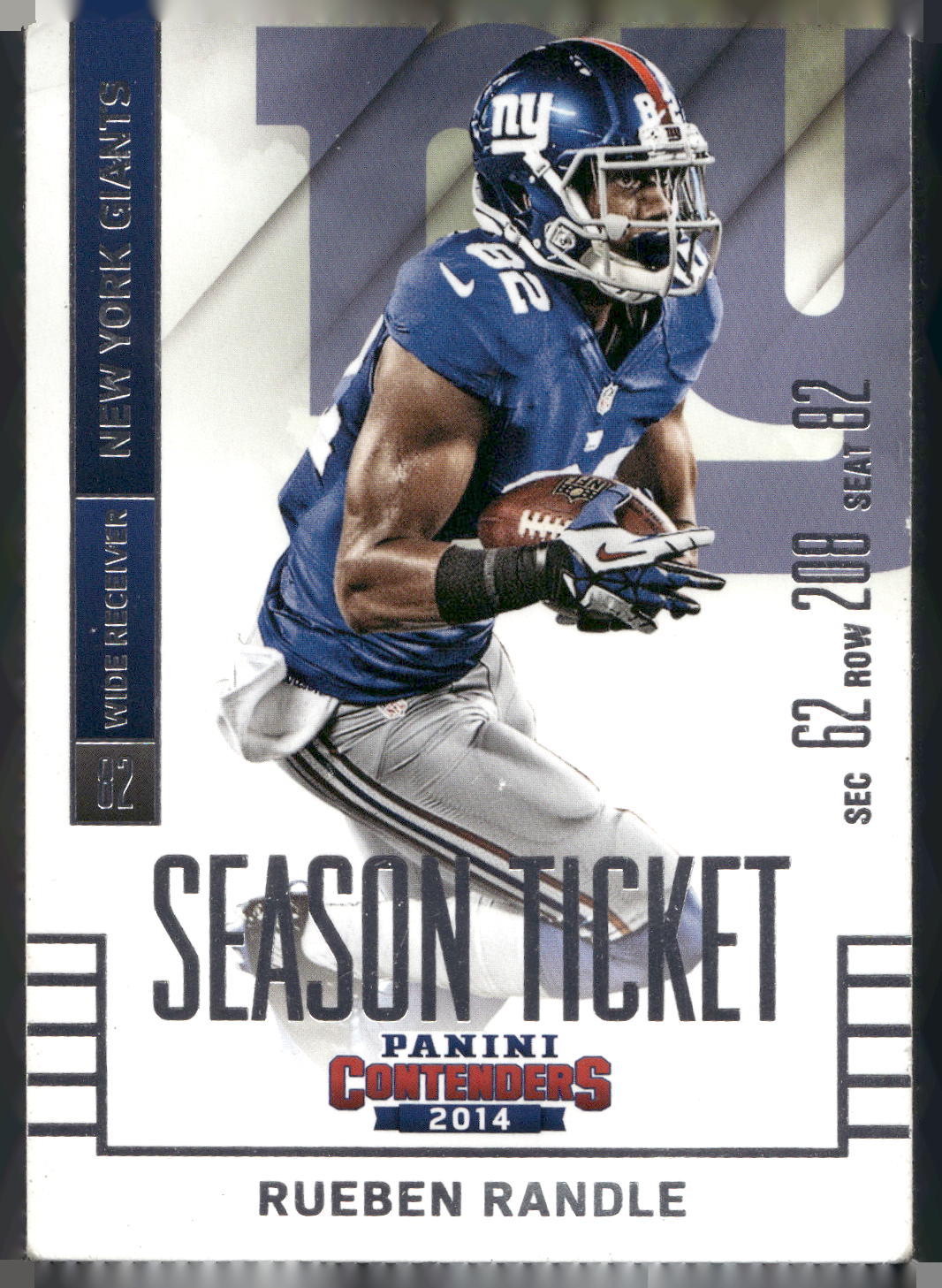 2014 Panini Contenders #50 Rueben Randle