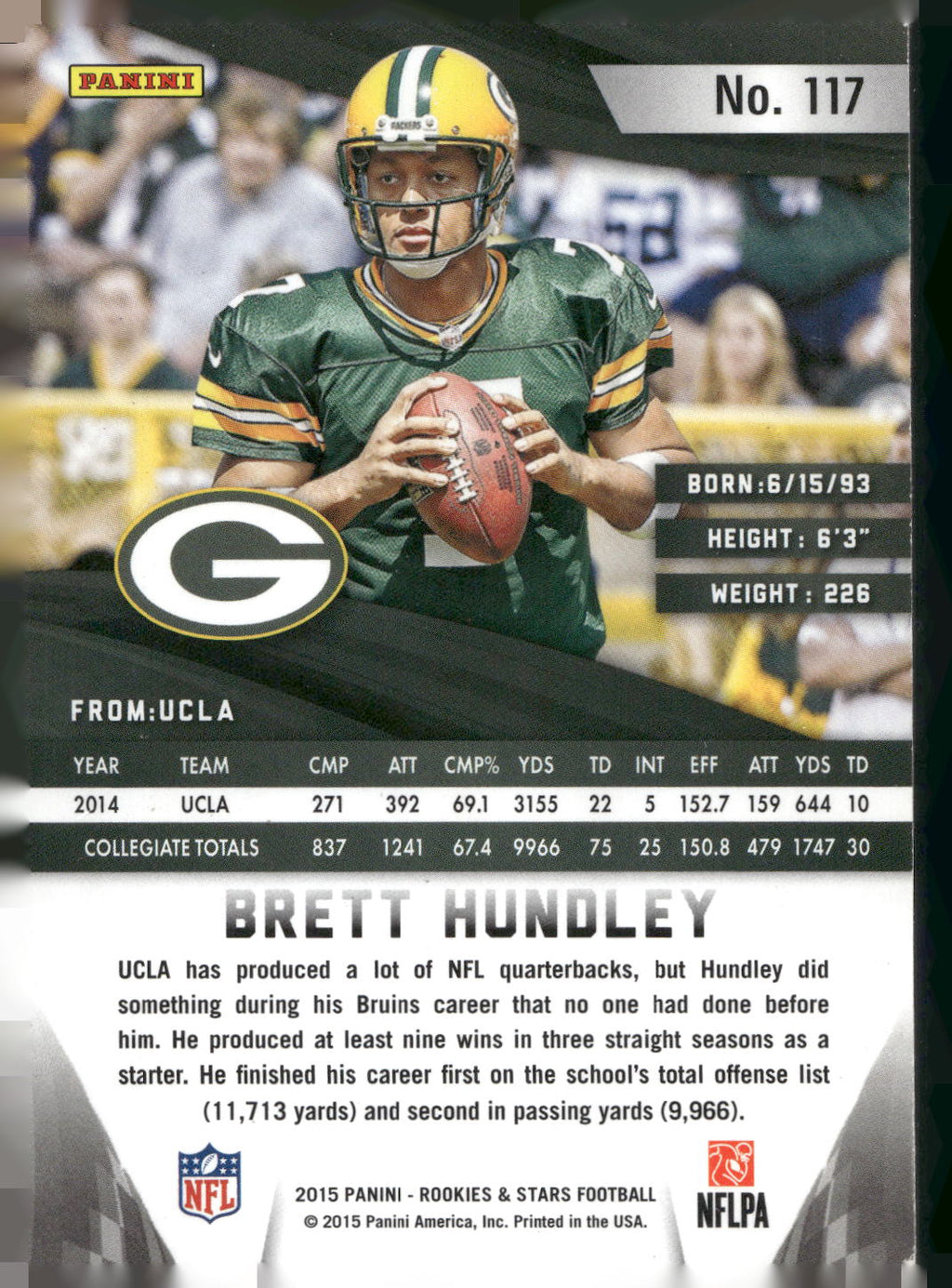 2015 Panini Rookies & Stars #117 Brett Hundley