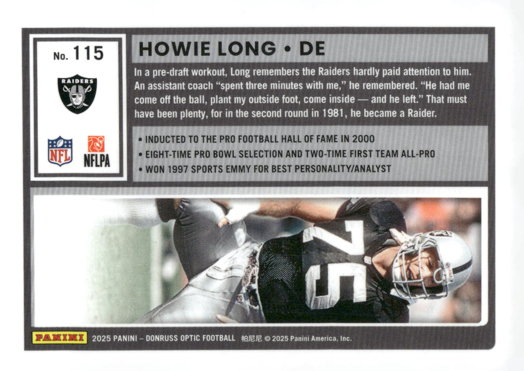 2025 Donruss Optic #115 Howie Long