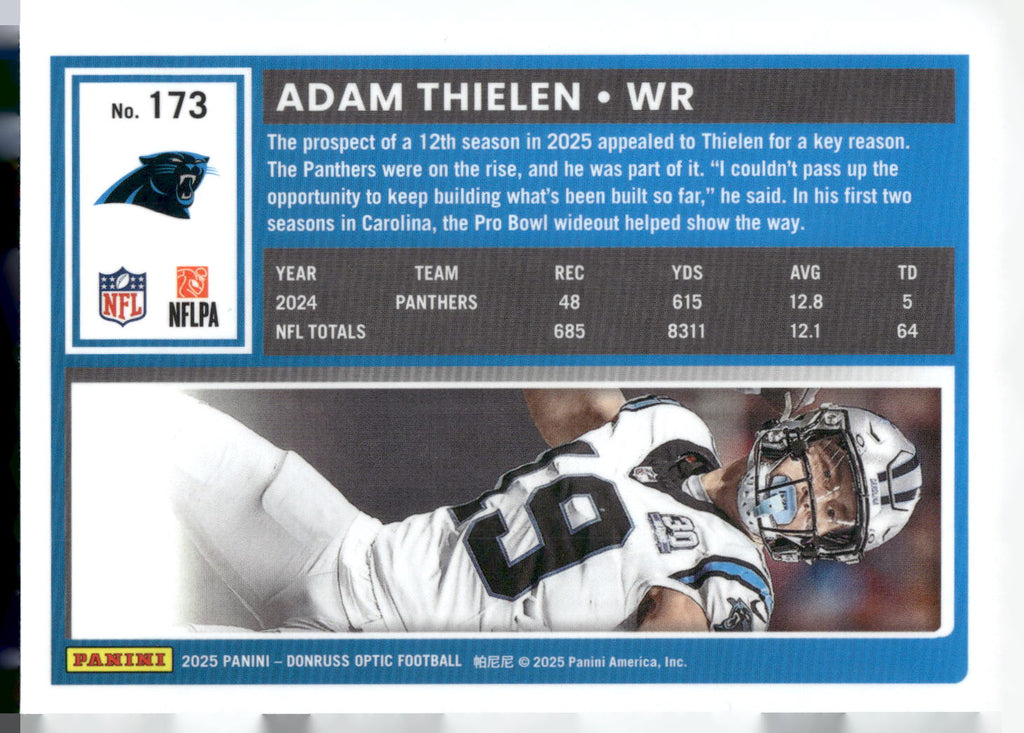 2025 Donruss Optic #173 Adam Thielen