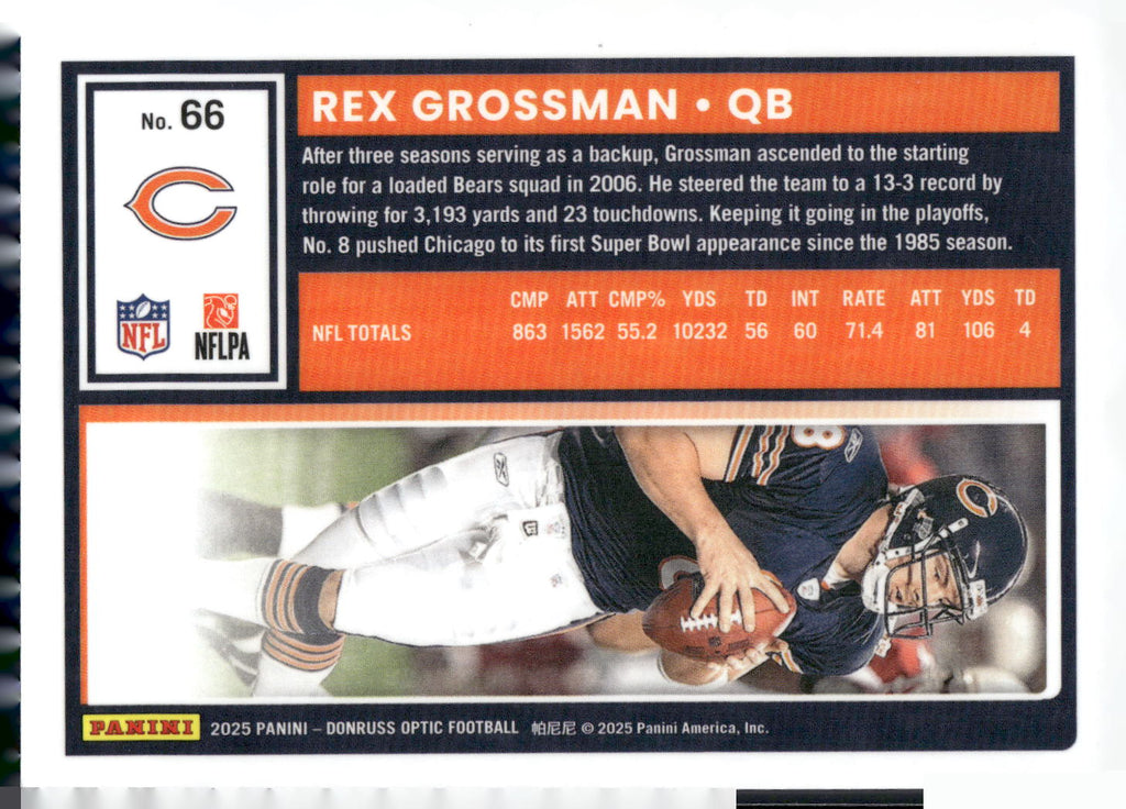 2025 Donruss Optic #66 Rex Grossman
