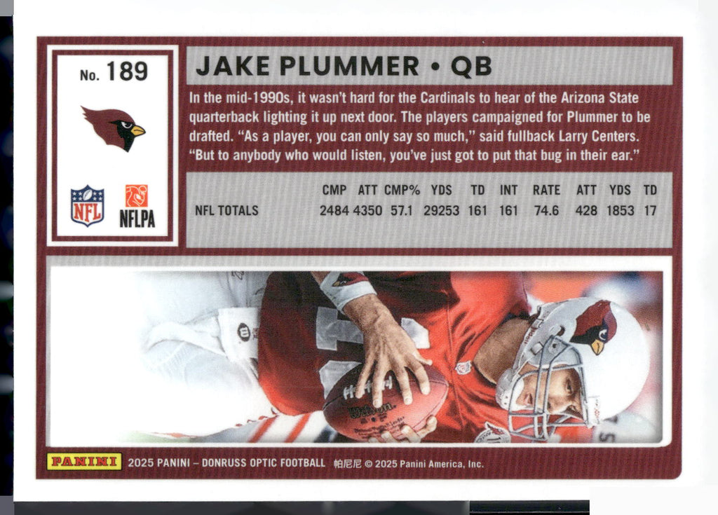 2025 Donruss Optic #189 Jake Plummer