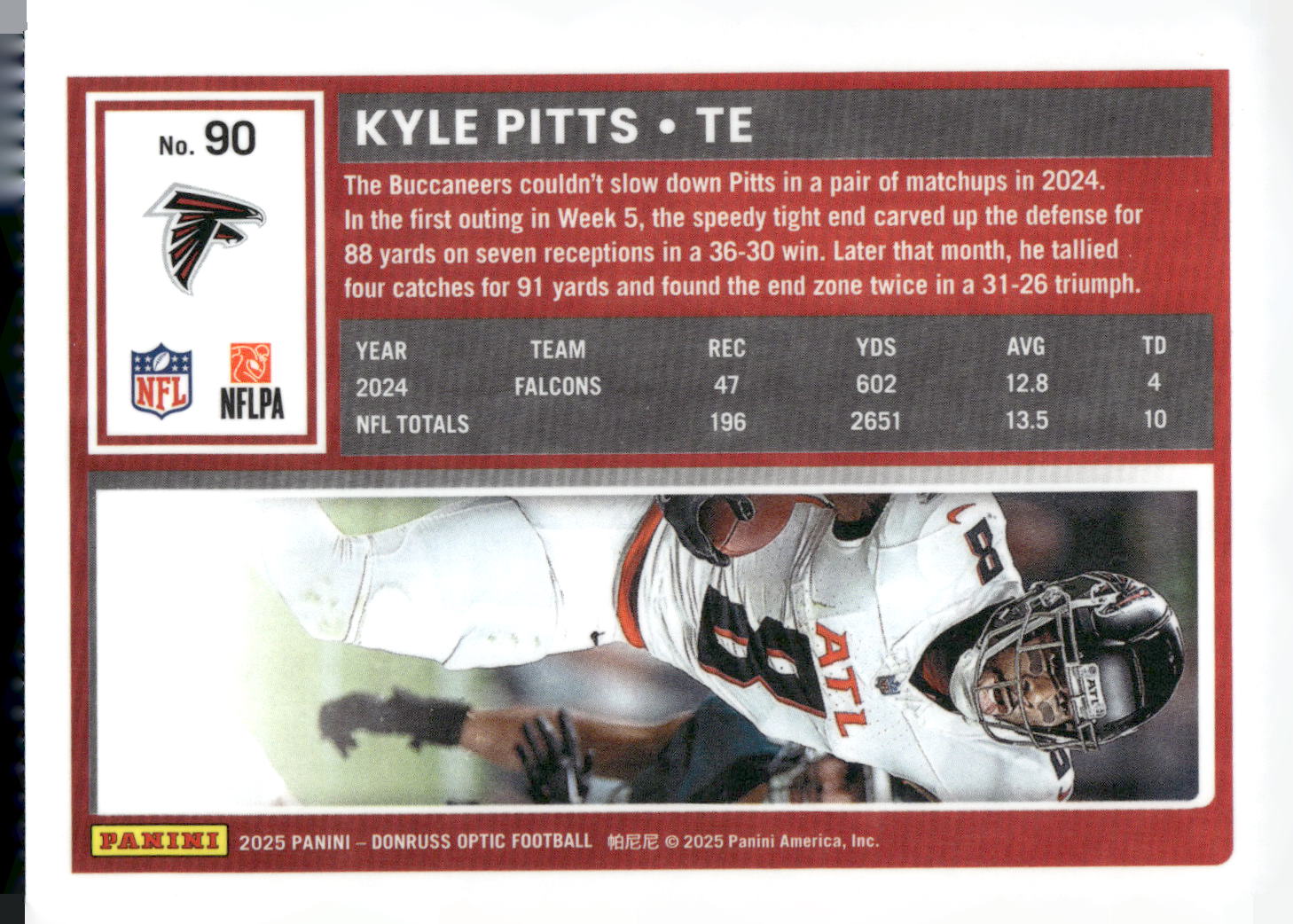 2025 Donruss Optic #90 Kyle Pitts