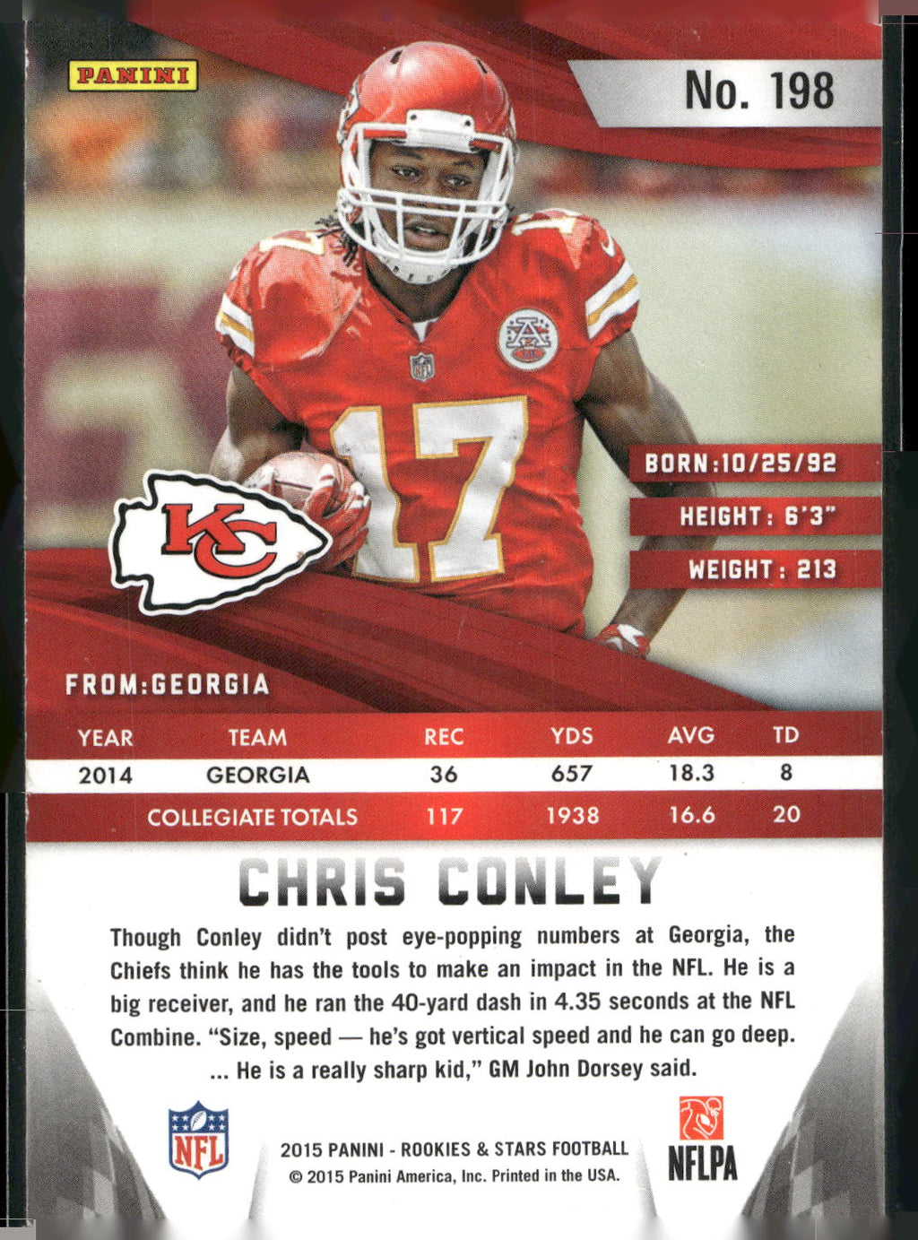 2015 Panini Rookies & Stars #198 Chris Conley