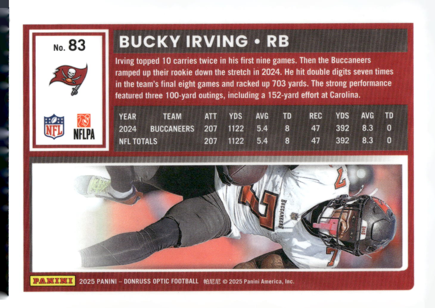 2025 Donruss Optic #83 Bucky Irving