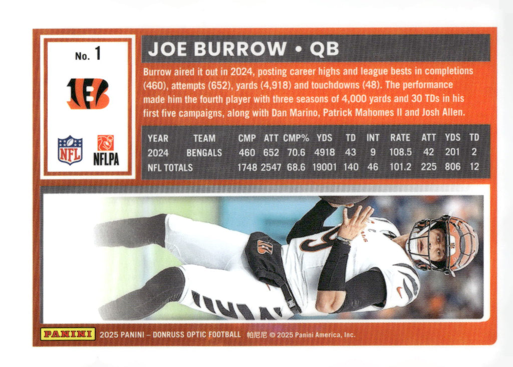 2025 Donruss Optic #1 Joe Burrow