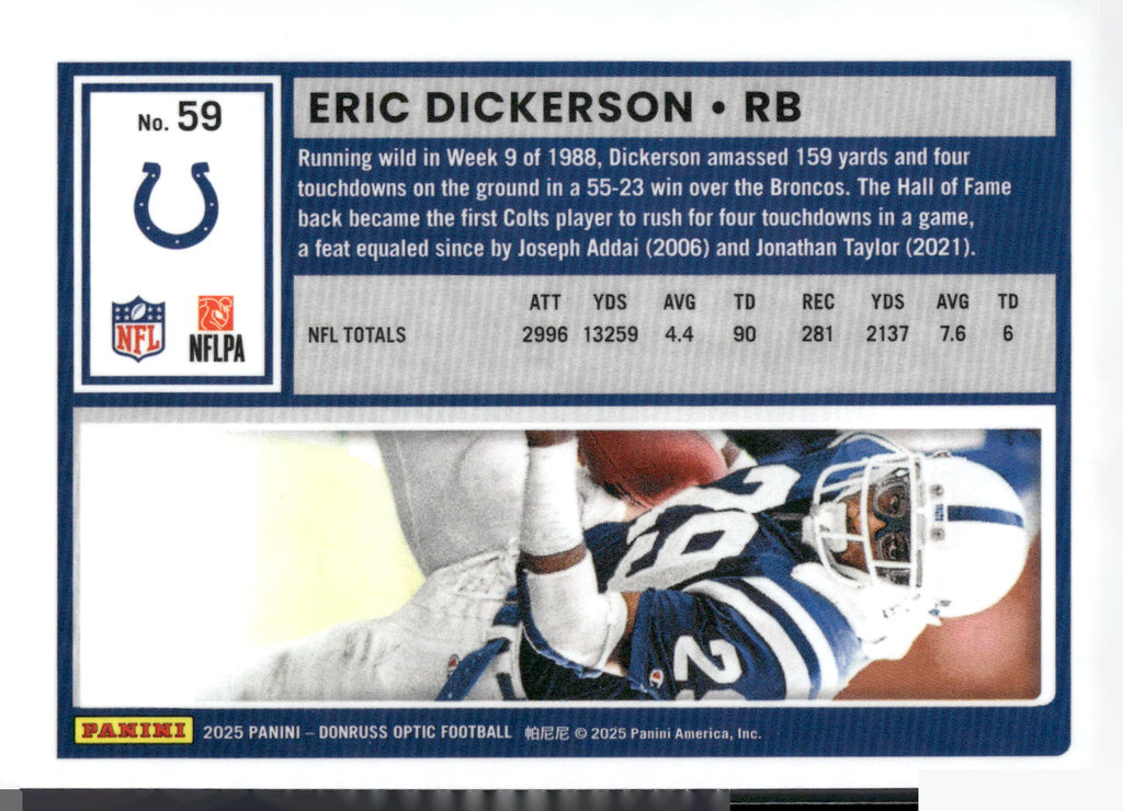 2025 Donruss Optic #59 Eric Dickerson