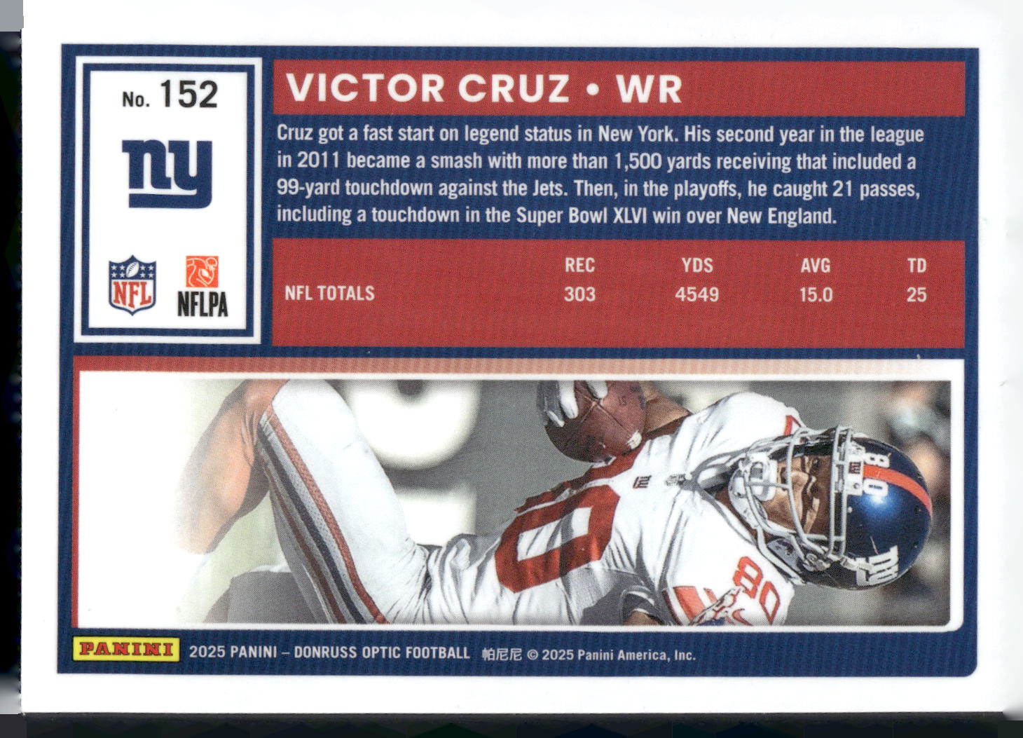 2025 Donruss Optic #152 Victor Cruz