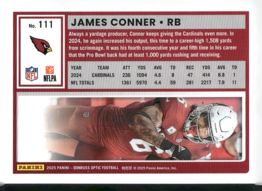 2025 Donruss Optic #111 James Conner