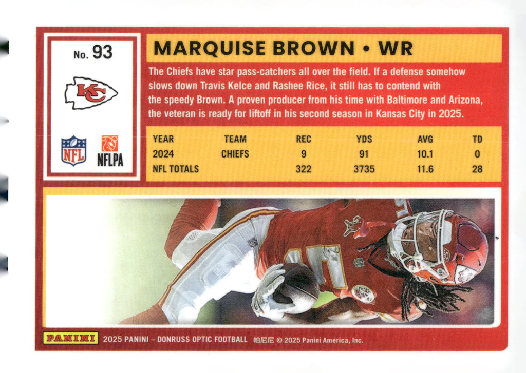 2025 Donruss Optic #93 Marquise Brown