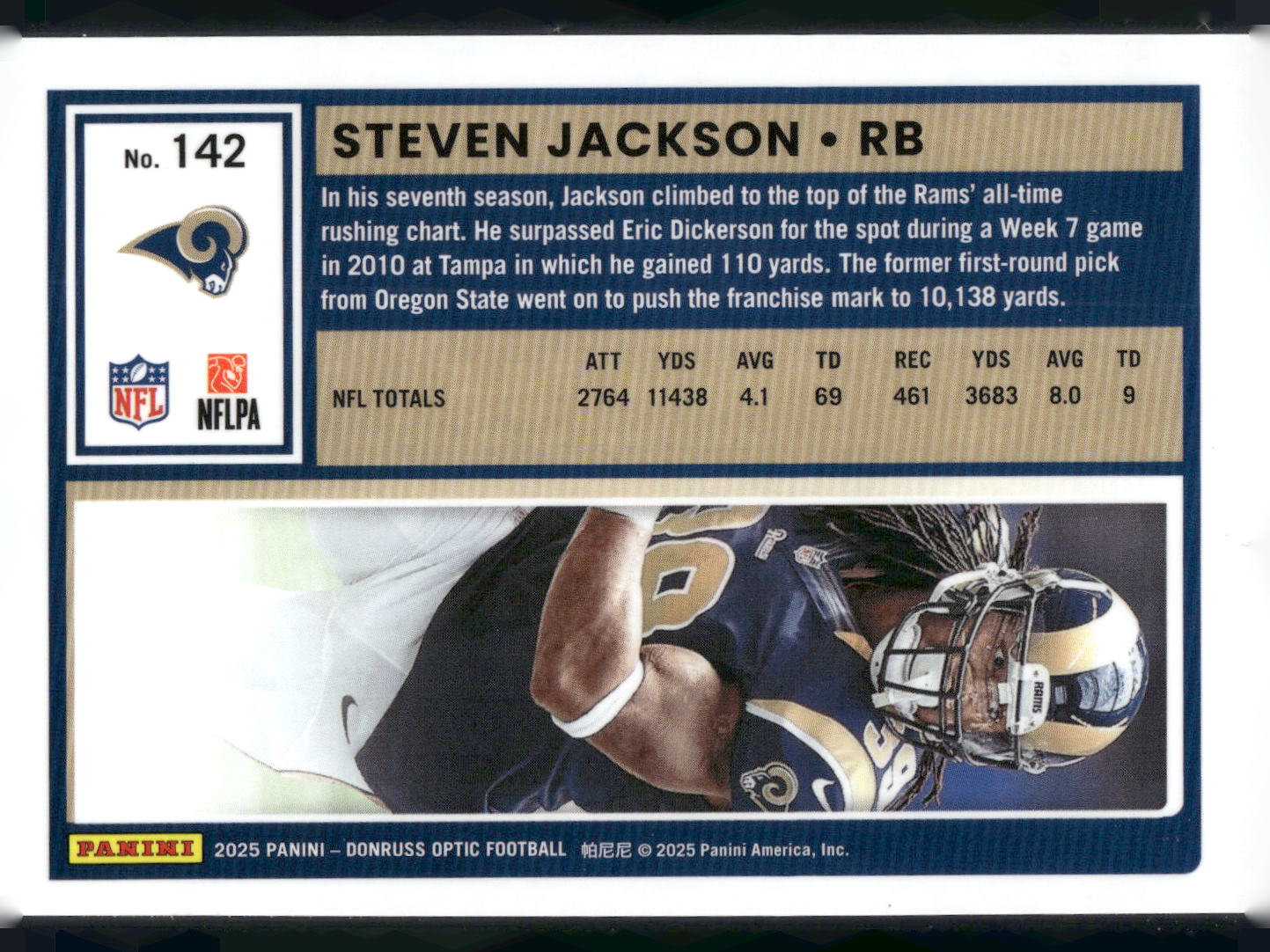 2025 Donruss Optic #142 Steven Jackson