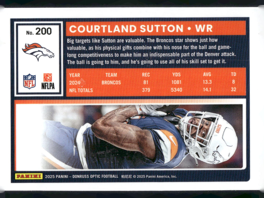2025 Donruss Optic #200 Courtland Sutton