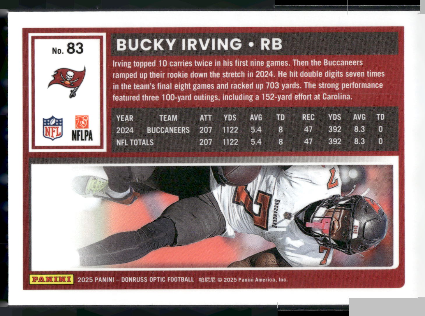 2025 Donruss Optic #83 Bucky Irving