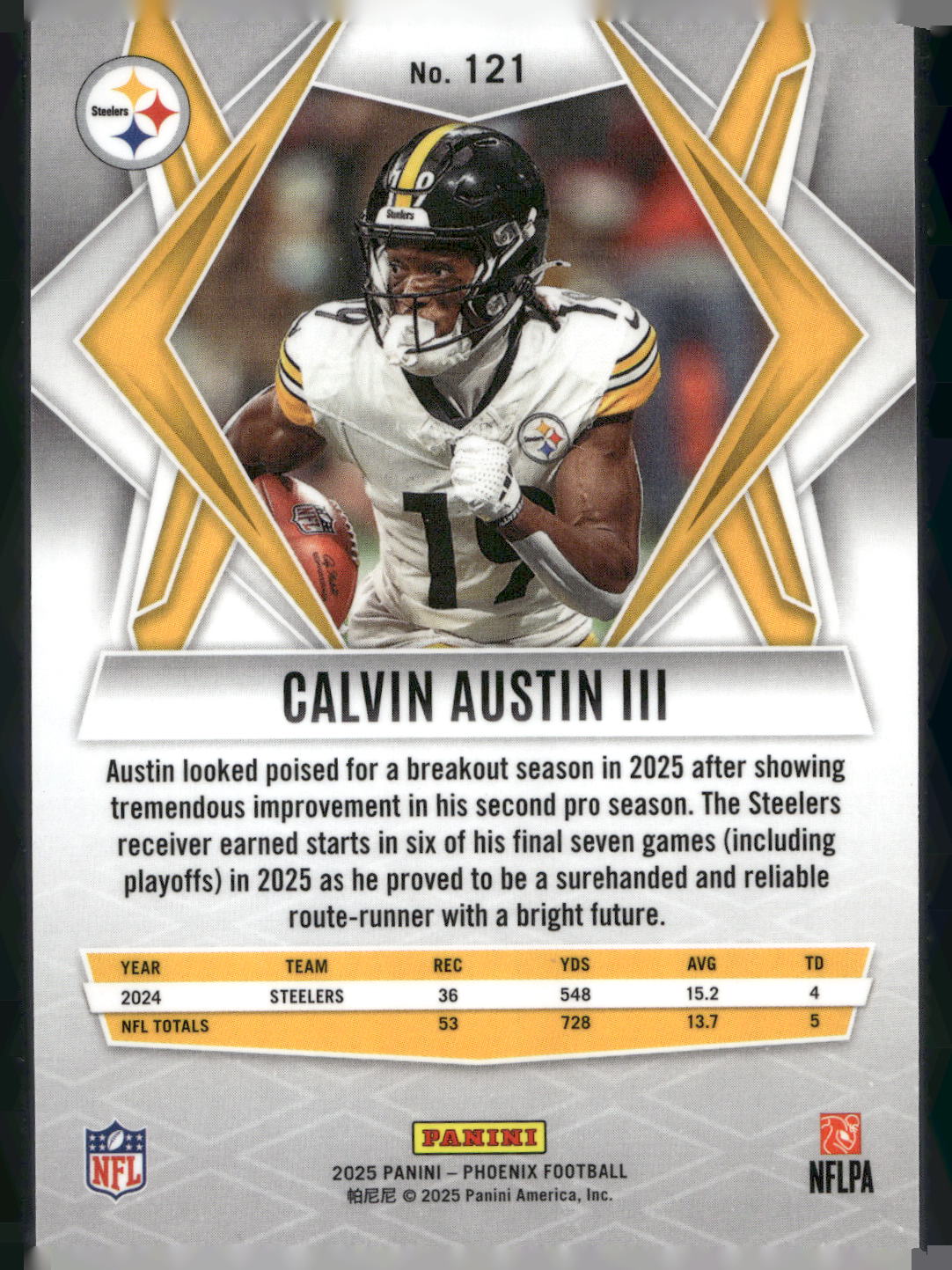 2025 Panini Phoenix #121 Calvin Austin III