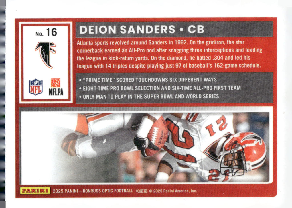 2025 Donruss Optic #16 Deion Sanders