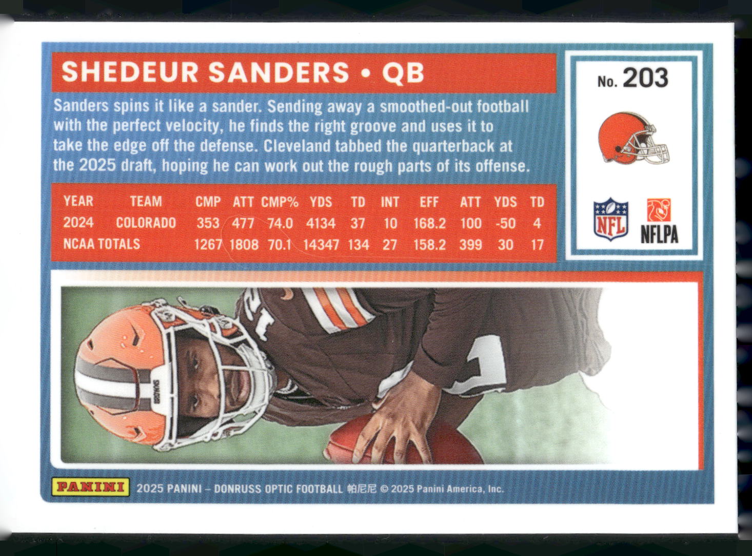 2025 Donruss Optic #203 Shedeur Sanders