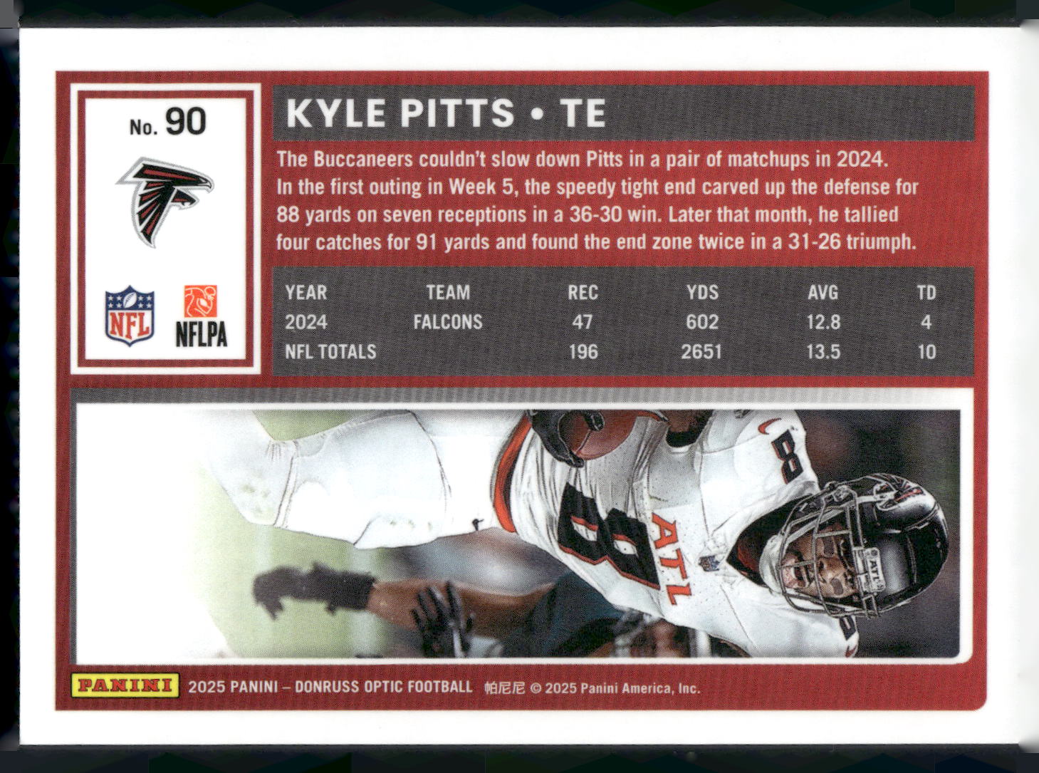 2025 Donruss Optic #90 Kyle Pitts