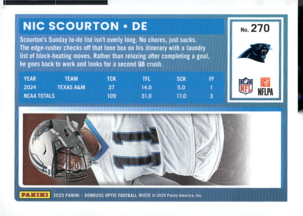 2025 Donruss Optic #270 Nic Scourton