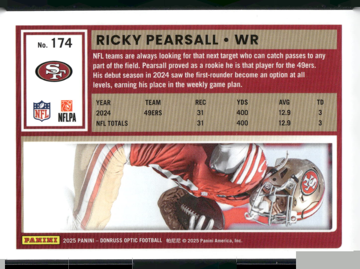 2025 Donruss Optic #174 Ricky Pearsall