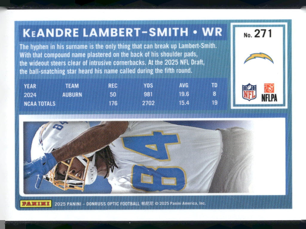2025 Donruss Optic #271 KeAndre Lambert-Smith