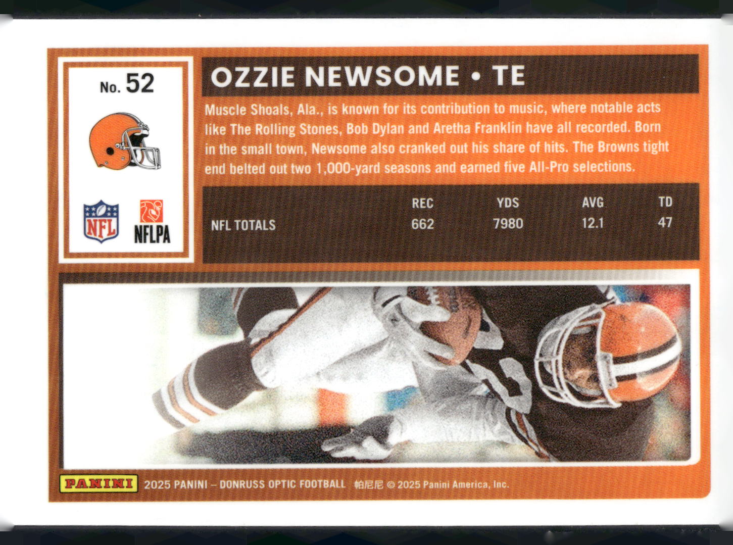 2025 Donruss Optic #52 Ozzie Newsome