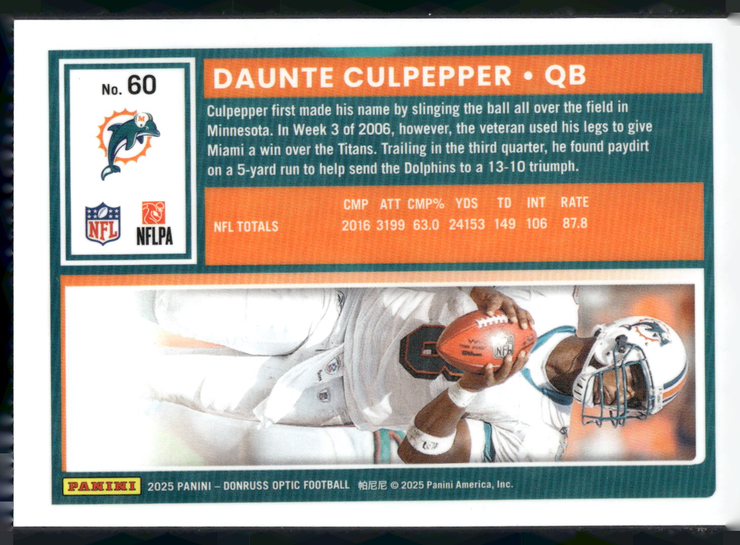 2025 Donruss Optic #60 Daunte Culpepper
