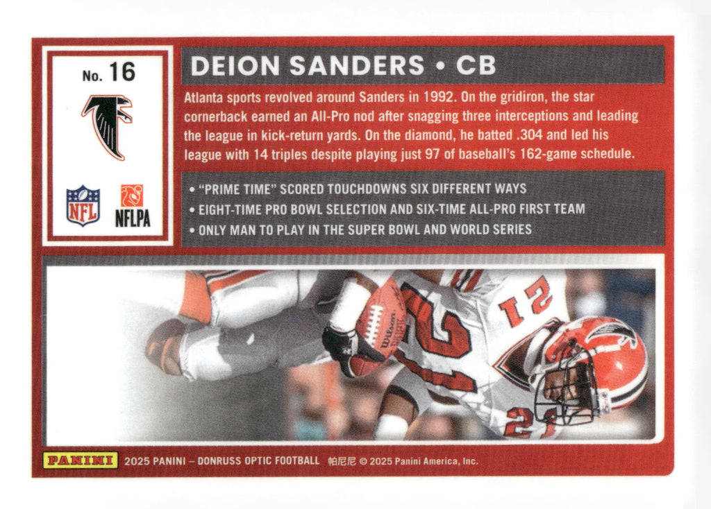 2025 Donruss Optic #16 Deion Sanders