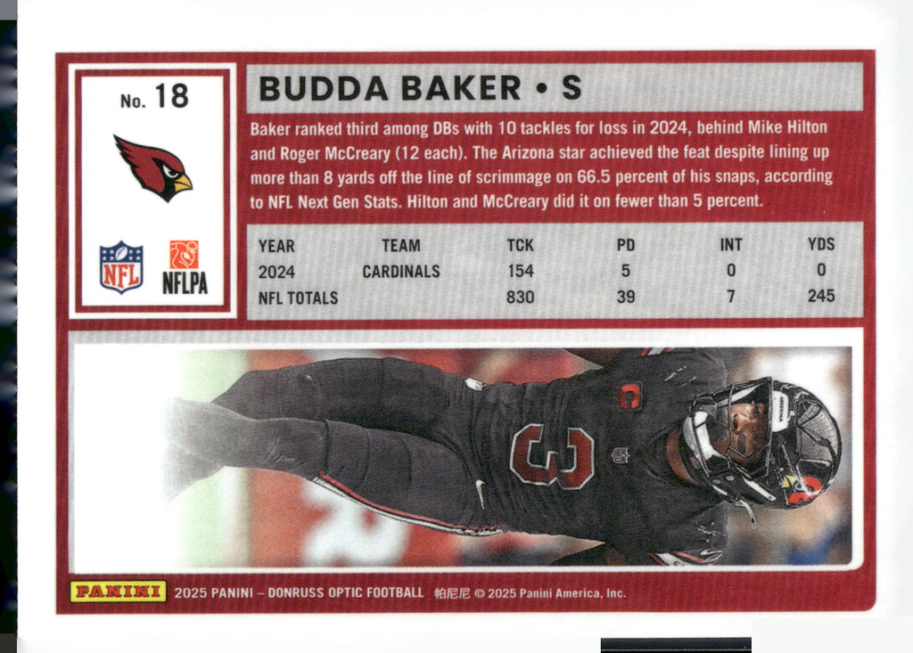 2025 Donruss Optic #18 Budda Baker