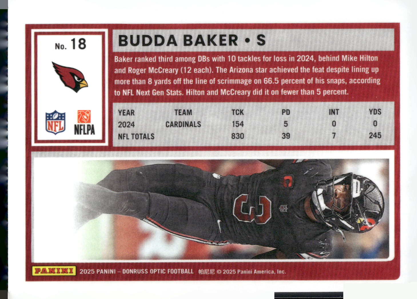 2025 Donruss Optic #18 Budda Baker